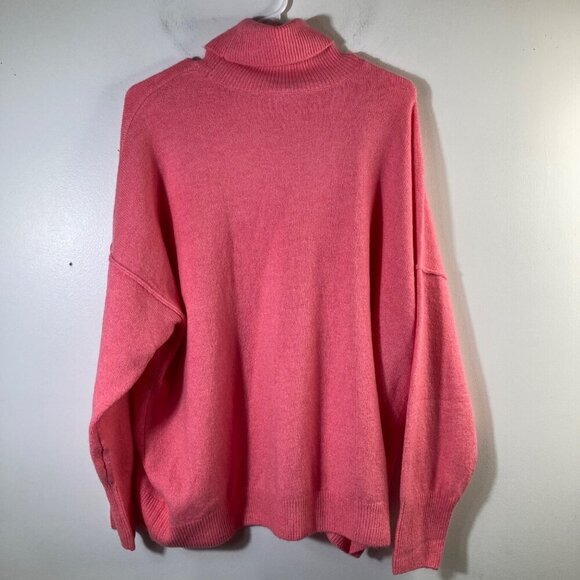 Womens Vince Camuto‎ Drop Shoulder Turtleneck Sweater Pink 2XL Soft - Picture 2 of 7